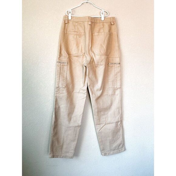 WeWoreWhat Utility Pant Solid Rigid Denim Khaki Size 29 - Picture 4 of 6